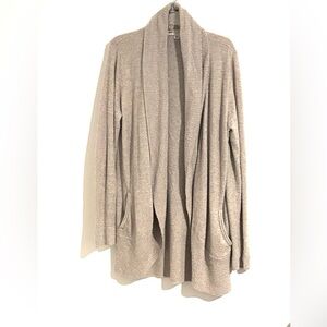 Barefoot Dreams Size XL Women's Super Soft Cozy Cardigan in Taupe Lagenlook